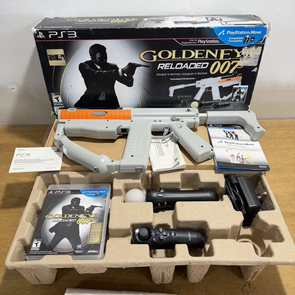GoldenEye 007 Reloaded Double O Special Edition PS3 James Bond Sharp Shooter Set